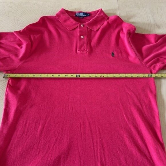 Polo Ralph Lauren Mens XLT Bright Red Golf Soft Polo XLT Tall Cotton Green Pony - Picture 5 of 8
